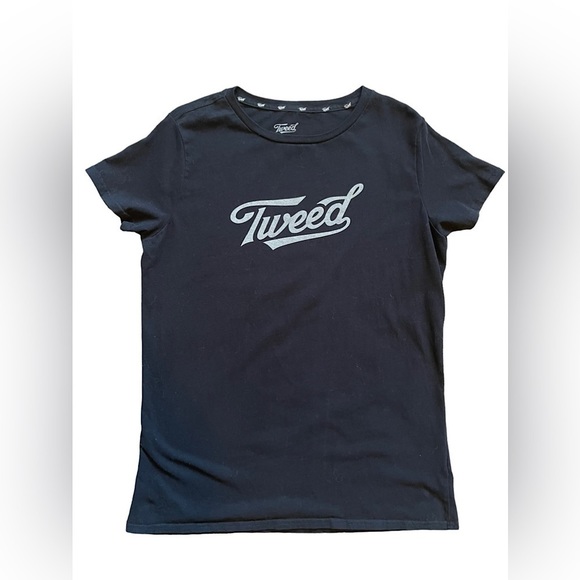 Tweed Black  T-Shirt - Picture 1 of 2